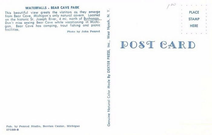 Bear Cave and Resort - Postcard